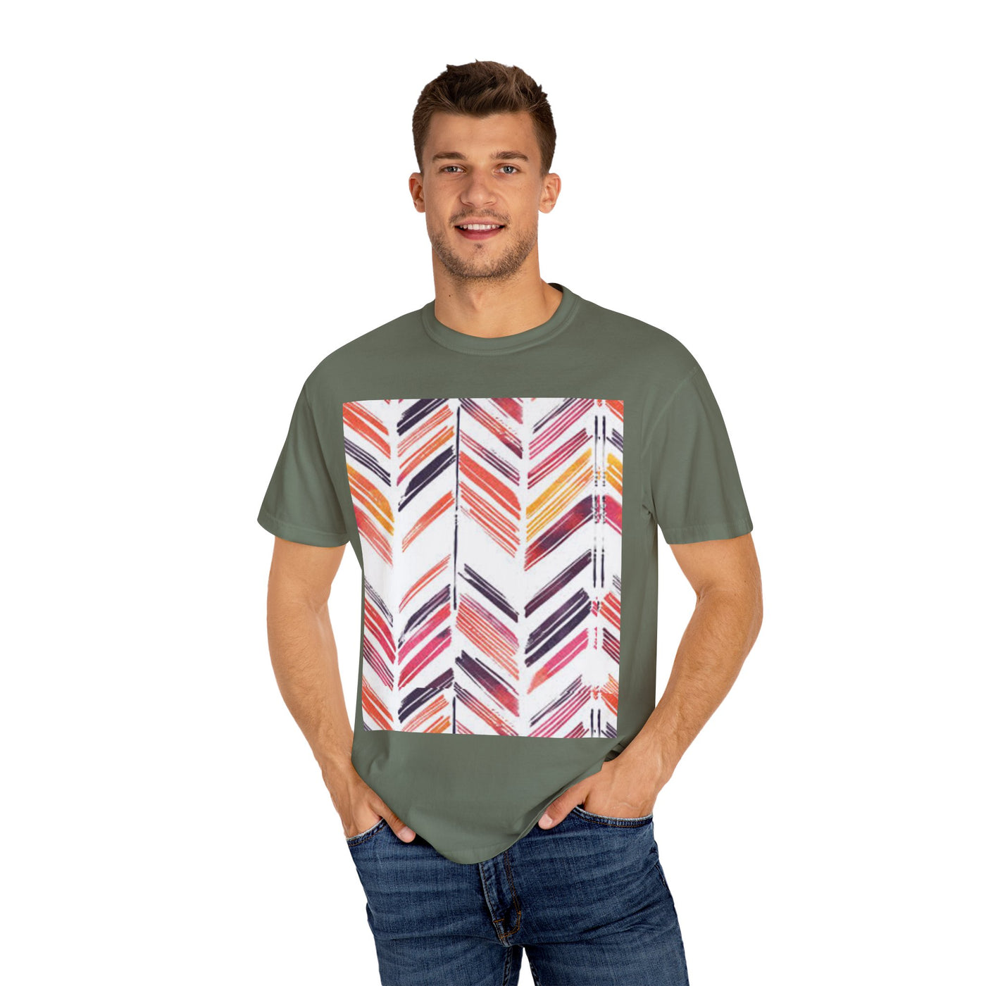 Colorful Patterned Unisex T-Shirt, Stylish Casual Tee, Gift for Her, Summer Wear, Boho Tees, Trendy Everyday Shirt