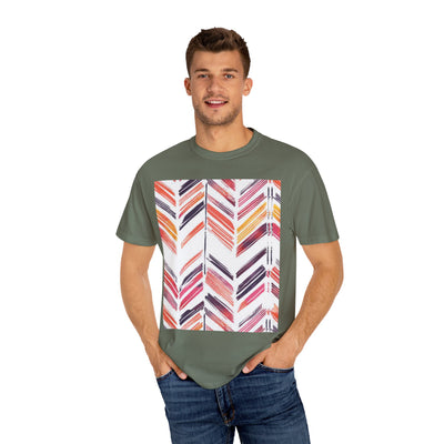 Colorful Patterned Unisex T-Shirt, Stylish Casual Tee, Gift for Her, Summer Wear, Boho Tees, Trendy Everyday Shirt
