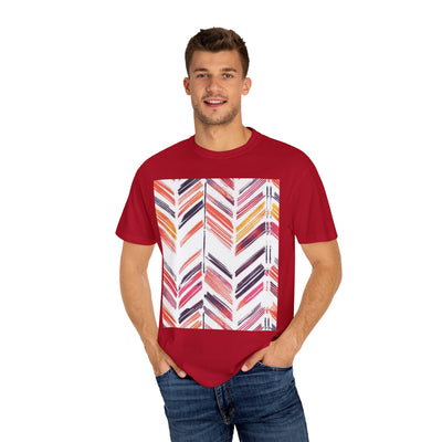 Colorful Patterned Unisex T-Shirt, Stylish Casual Tee, Gift for Her, Summer Wear, Boho Tees, Trendy Everyday Shirt
