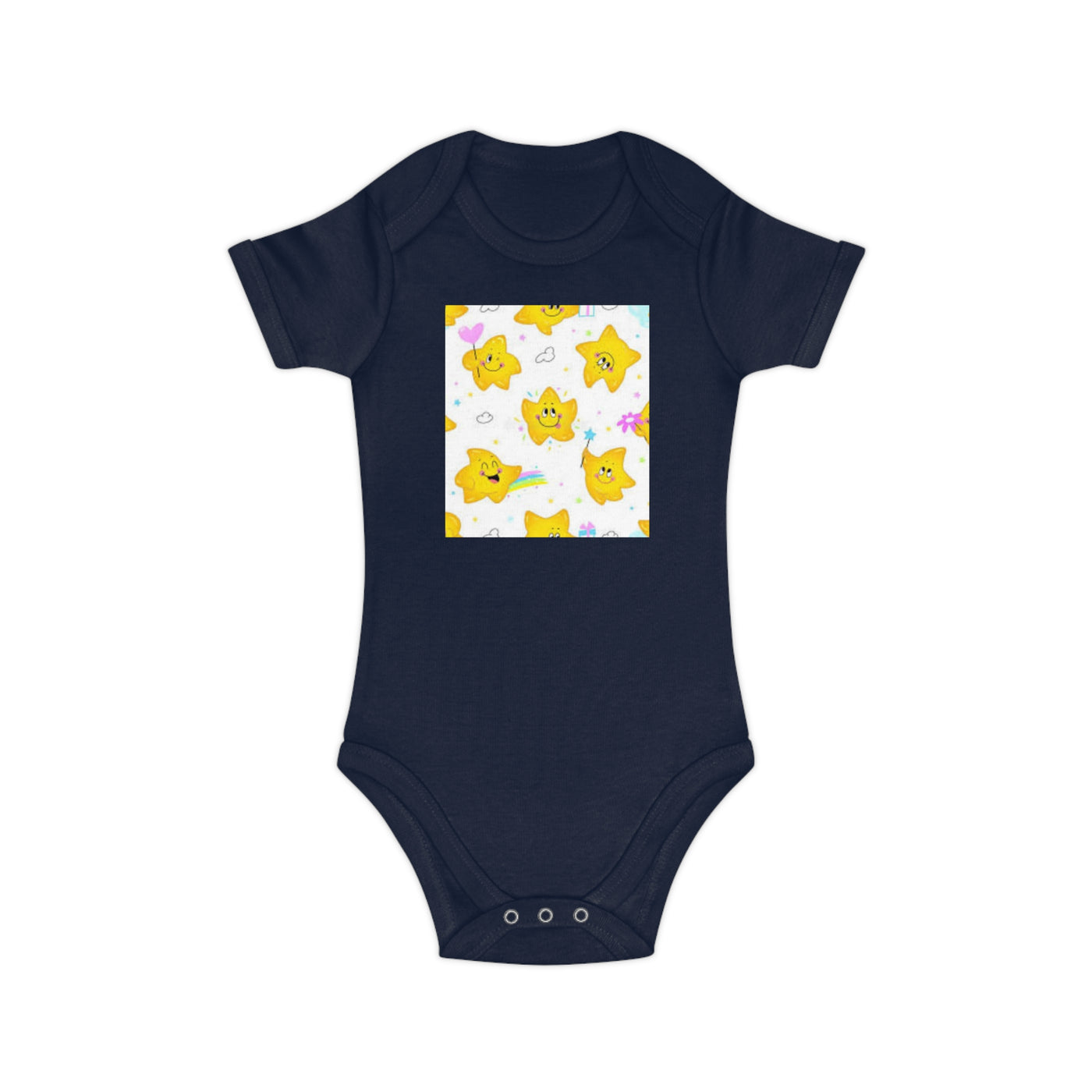 Adorable Starry Baby Bodysuit | Cute Infants' Outfit for Baby Showers, Birthdays, Playdates, Newborn Gifts, Festivals