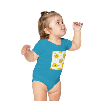Adorable Starry Baby Bodysuit | Cute Infants' Outfit for Baby Showers, Birthdays, Playdates, Newborn Gifts, Festivals