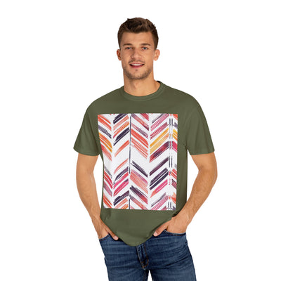 Colorful Patterned Unisex T-Shirt, Stylish Casual Tee, Gift for Her, Summer Wear, Boho Tees, Trendy Everyday Shirt