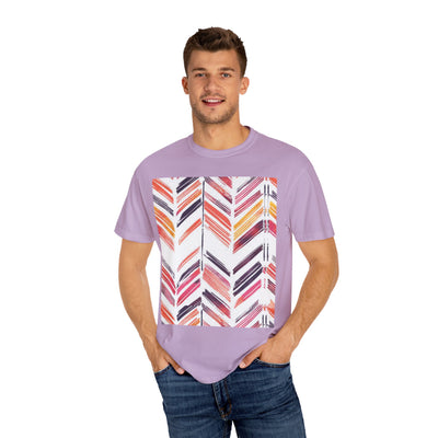 Colorful Patterned Unisex T-Shirt, Stylish Casual Tee, Gift for Her, Summer Wear, Boho Tees, Trendy Everyday Shirt