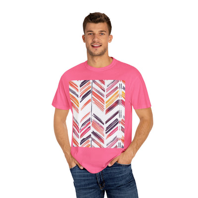 Colorful Patterned Unisex T-Shirt, Stylish Casual Tee, Gift for Her, Summer Wear, Boho Tees, Trendy Everyday Shirt