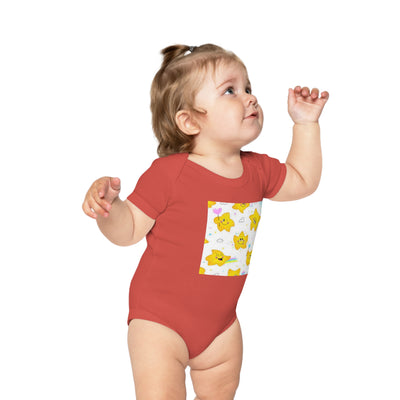 Adorable Starry Baby Bodysuit | Cute Infants' Outfit for Baby Showers, Birthdays, Playdates, Newborn Gifts, Festivals