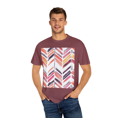 Colorful Patterned Unisex T-Shirt, Stylish Casual Tee, Gift for Her, Summer Wear, Boho Tees, Trendy Everyday Shirt
