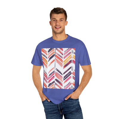 Colorful Patterned Unisex T-Shirt, Stylish Casual Tee, Gift for Her, Summer Wear, Boho Tees, Trendy Everyday Shirt