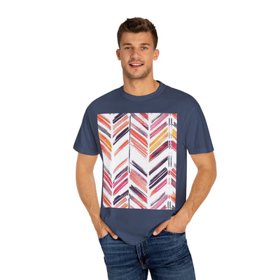 Colorful Patterned Unisex T-Shirt, Stylish Casual Tee, Gift for Her, Summer Wear, Boho Tees, Trendy Everyday Shirt