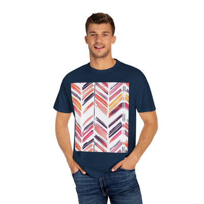 Colorful Patterned Unisex T-Shirt, Stylish Casual Tee, Gift for Her, Summer Wear, Boho Tees, Trendy Everyday Shirt