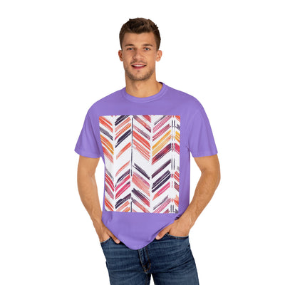Colorful Patterned Unisex T-Shirt, Stylish Casual Tee, Gift for Her, Summer Wear, Boho Tees, Trendy Everyday Shirt