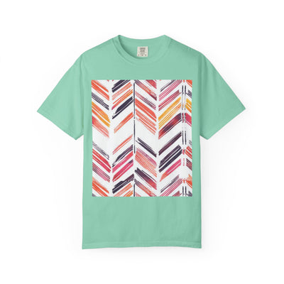 Colorful Patterned Unisex T-Shirt, Stylish Casual Tee, Gift for Her, Summer Wear, Boho Tees, Trendy Everyday Shirt