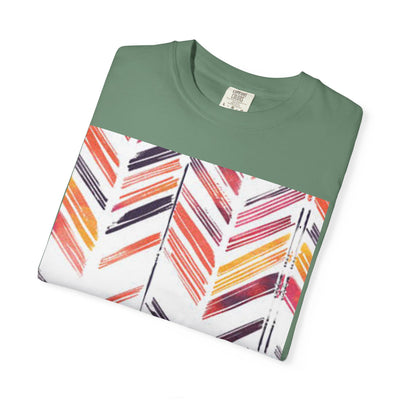 Colorful Patterned Unisex T-Shirt, Stylish Casual Tee, Gift for Her, Summer Wear, Boho Tees, Trendy Everyday Shirt