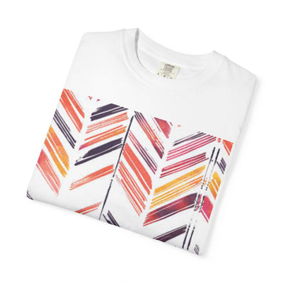 Colorful Patterned Unisex T-Shirt, Stylish Casual Tee, Gift for Her, Summer Wear, Boho Tees, Trendy Everyday Shirt