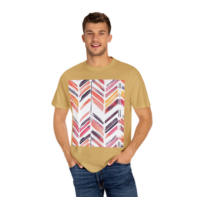 Colorful Patterned Unisex T-Shirt, Stylish Casual Tee, Gift for Her, Summer Wear, Boho Tees, Trendy Everyday Shirt