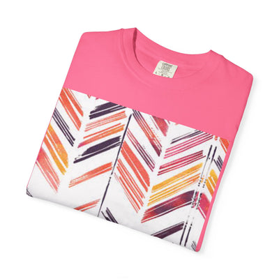 Colorful Patterned Unisex T-Shirt, Stylish Casual Tee, Gift for Her, Summer Wear, Boho Tees, Trendy Everyday Shirt