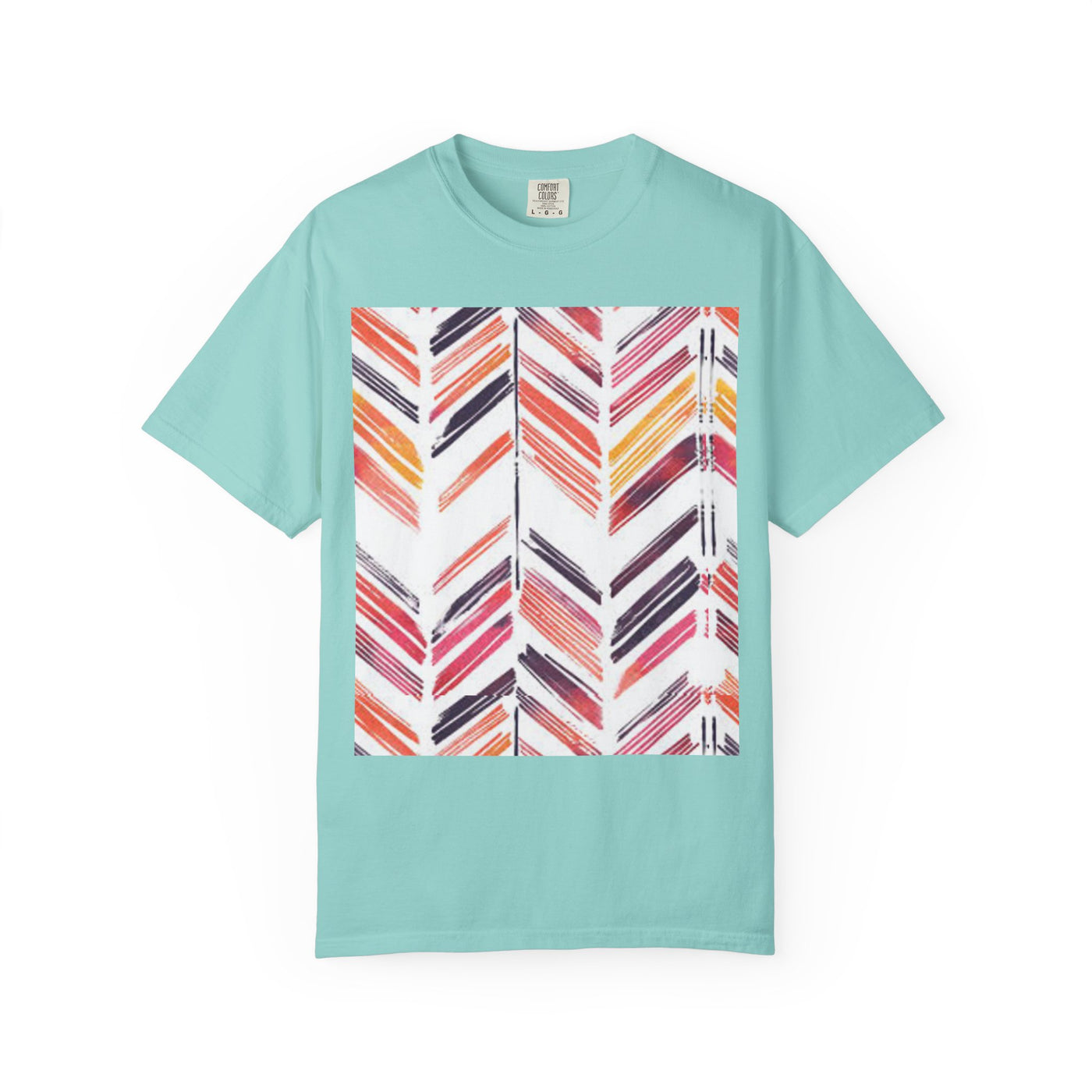 Colorful Patterned Unisex T-Shirt, Stylish Casual Tee, Gift for Her, Summer Wear, Boho Tees, Trendy Everyday Shirt