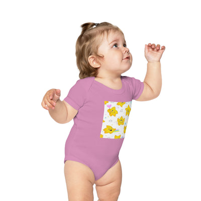 Adorable Starry Baby Bodysuit | Cute Infants' Outfit for Baby Showers, Birthdays, Playdates, Newborn Gifts, Festivals