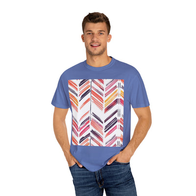 Colorful Patterned Unisex T-Shirt, Stylish Casual Tee, Gift for Her, Summer Wear, Boho Tees, Trendy Everyday Shirt