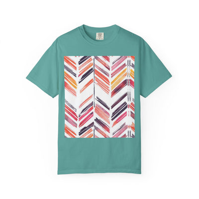 Colorful Patterned Unisex T-Shirt, Stylish Casual Tee, Gift for Her, Summer Wear, Boho Tees, Trendy Everyday Shirt