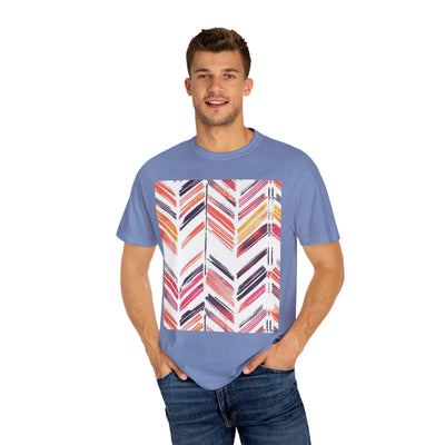 Colorful Patterned Unisex T-Shirt, Stylish Casual Tee, Gift for Her, Summer Wear, Boho Tees, Trendy Everyday Shirt