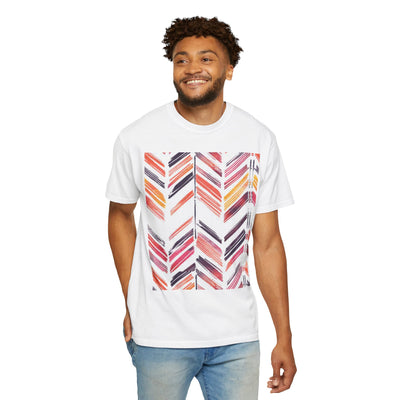 Colorful Patterned Unisex T-Shirt, Stylish Casual Tee, Gift for Her, Summer Wear, Boho Tees, Trendy Everyday Shirt