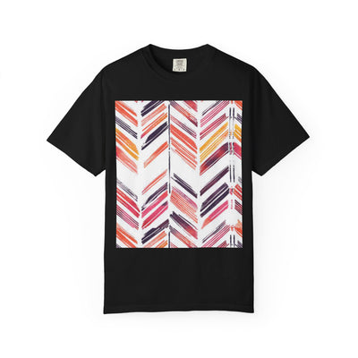Colorful Patterned Unisex T-Shirt, Stylish Casual Tee, Gift for Her, Summer Wear, Boho Tees, Trendy Everyday Shirt