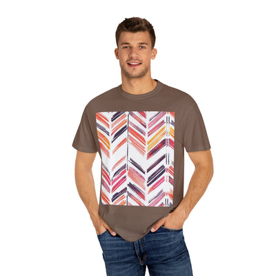 Colorful Patterned Unisex T-Shirt, Stylish Casual Tee, Gift for Her, Summer Wear, Boho Tees, Trendy Everyday Shirt