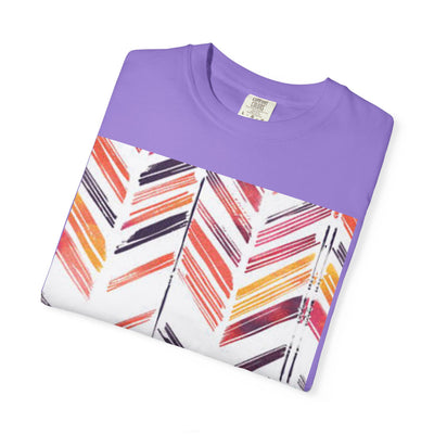 Colorful Patterned Unisex T-Shirt, Stylish Casual Tee, Gift for Her, Summer Wear, Boho Tees, Trendy Everyday Shirt