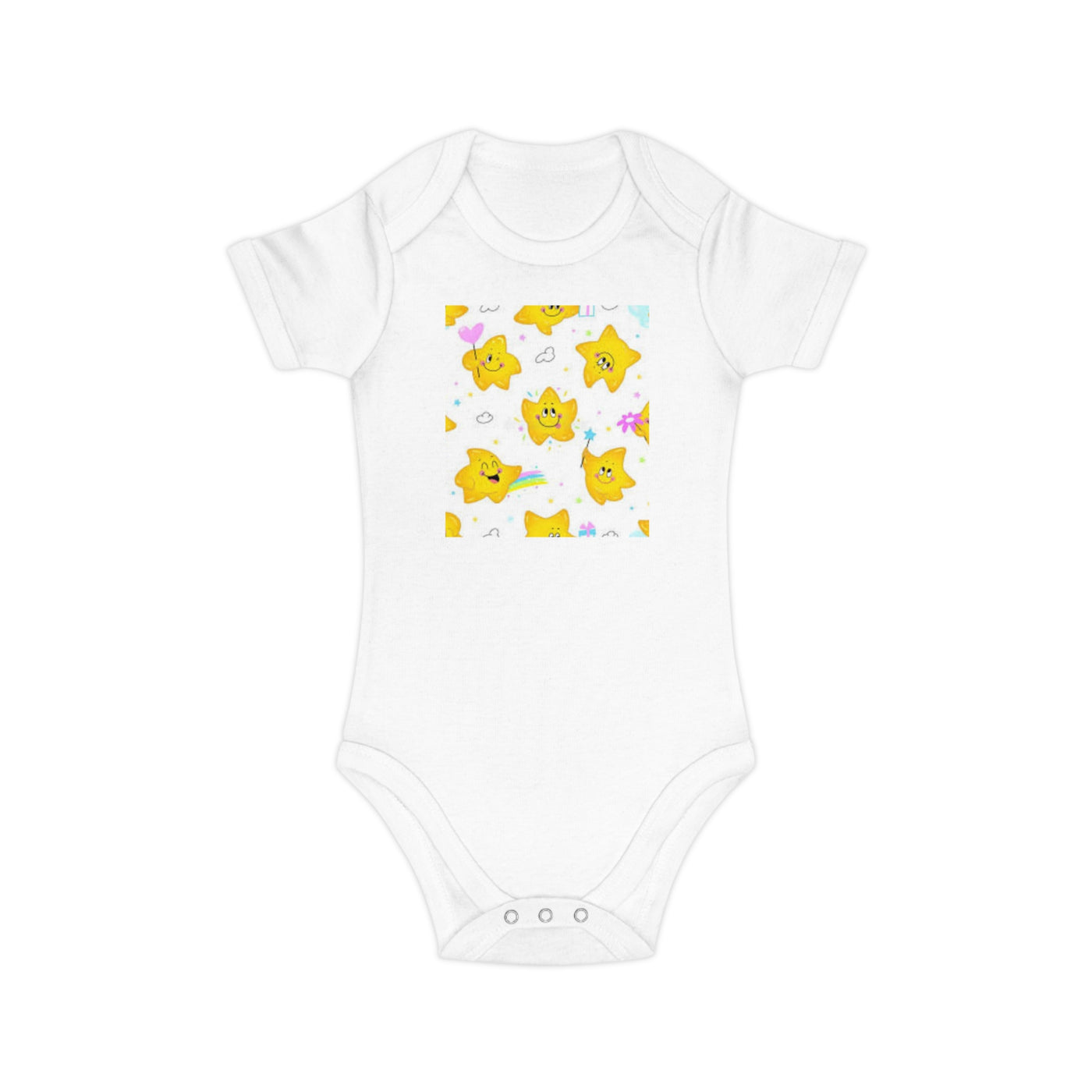 Adorable Starry Baby Bodysuit | Cute Infants' Outfit for Baby Showers, Birthdays, Playdates, Newborn Gifts, Festivals