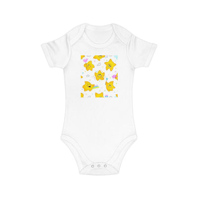 Adorable Starry Baby Bodysuit | Cute Infants' Outfit for Baby Showers, Birthdays, Playdates, Newborn Gifts, Festivals