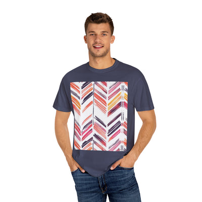 Colorful Patterned Unisex T-Shirt, Stylish Casual Tee, Gift for Her, Summer Wear, Boho Tees, Trendy Everyday Shirt