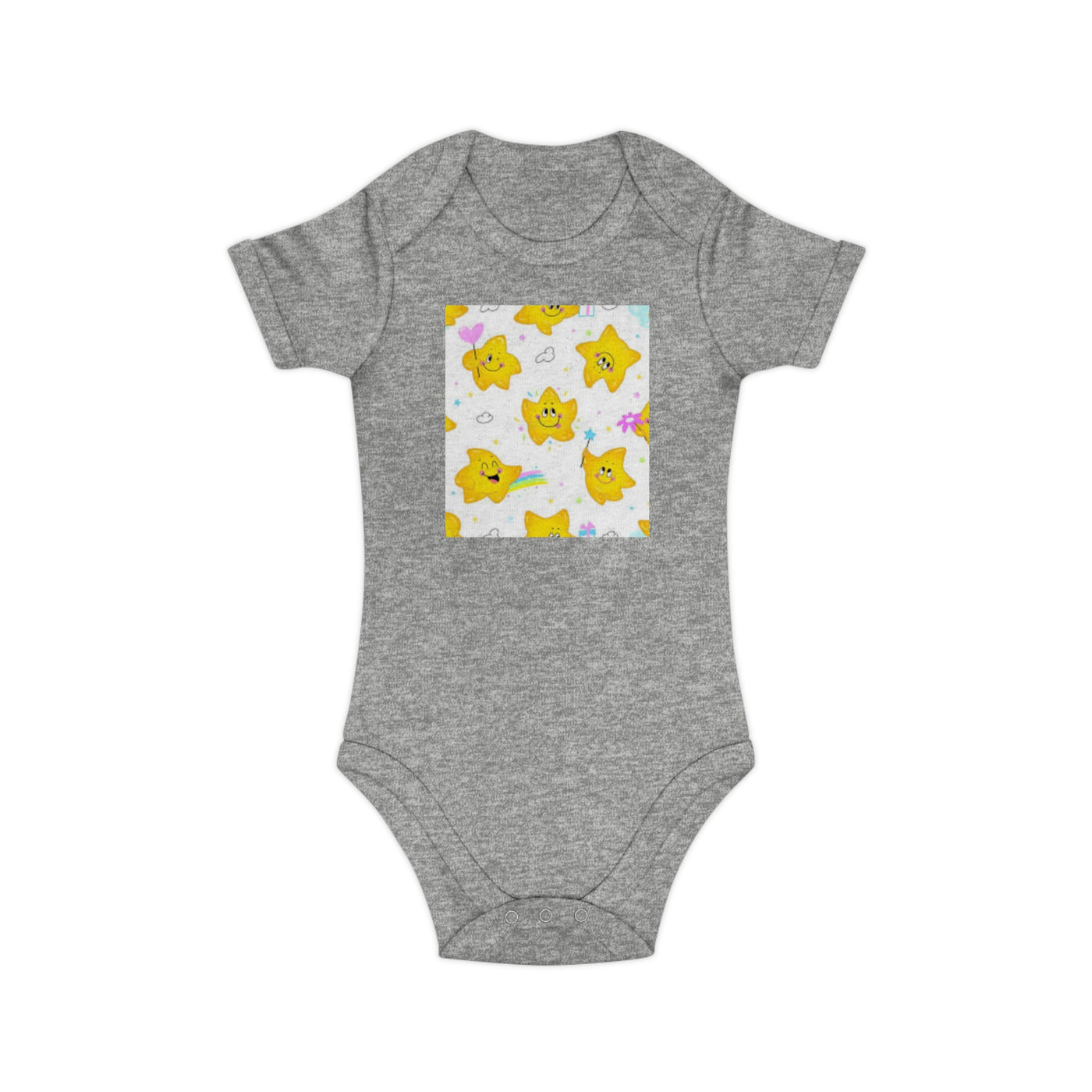 Adorable Starry Baby Bodysuit | Cute Infants' Outfit for Baby Showers, Birthdays, Playdates, Newborn Gifts, Festivals