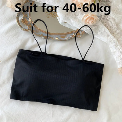Women Sling Tube Top Sexy Bra Top Breathable Chest Pad Wearing Underwear strapless blouse tube top bandeau top 2020