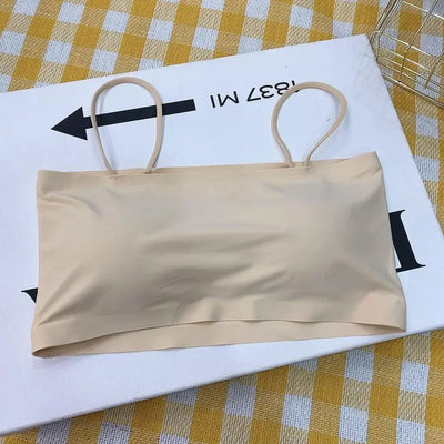 Women Sling Tube Top Sexy Bra Top Breathable Chest Pad Wearing Underwear strapless blouse tube top bandeau top 2020