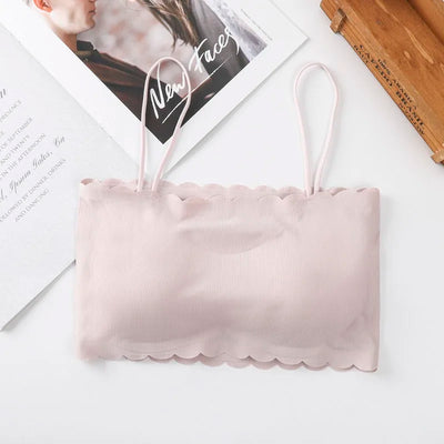 Women Sling Tube Top Sexy Bra Top Breathable Chest Pad Wearing Underwear strapless blouse tube top bandeau top 2020