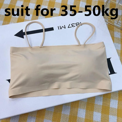 Women Sling Tube Top Sexy Bra Top Breathable Chest Pad Wearing Underwear strapless blouse tube top bandeau top 2020
