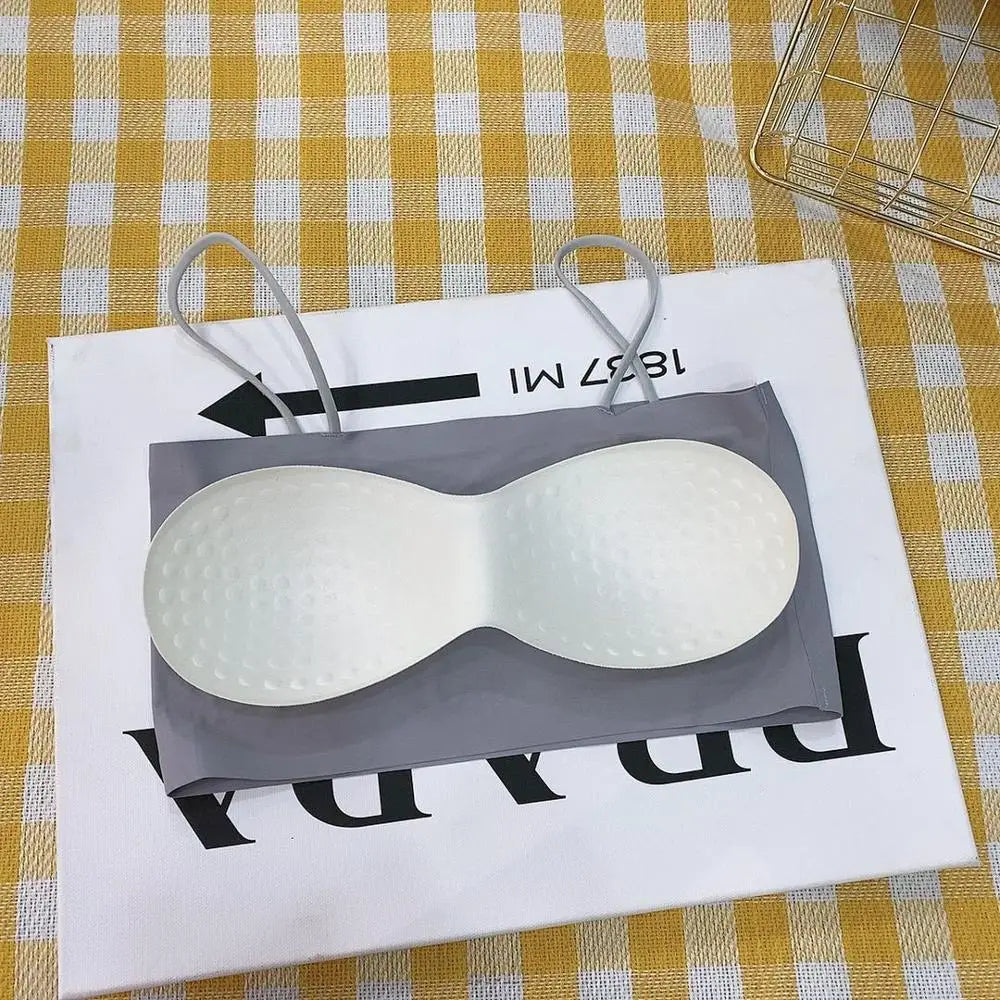 Women Sling Tube Top Sexy Bra Top Breathable Chest Pad Wearing Underwear strapless blouse tube top bandeau top 2020