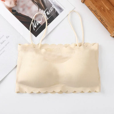 Women Sling Tube Top Sexy Bra Top Breathable Chest Pad Wearing Underwear strapless blouse tube top bandeau top 2020