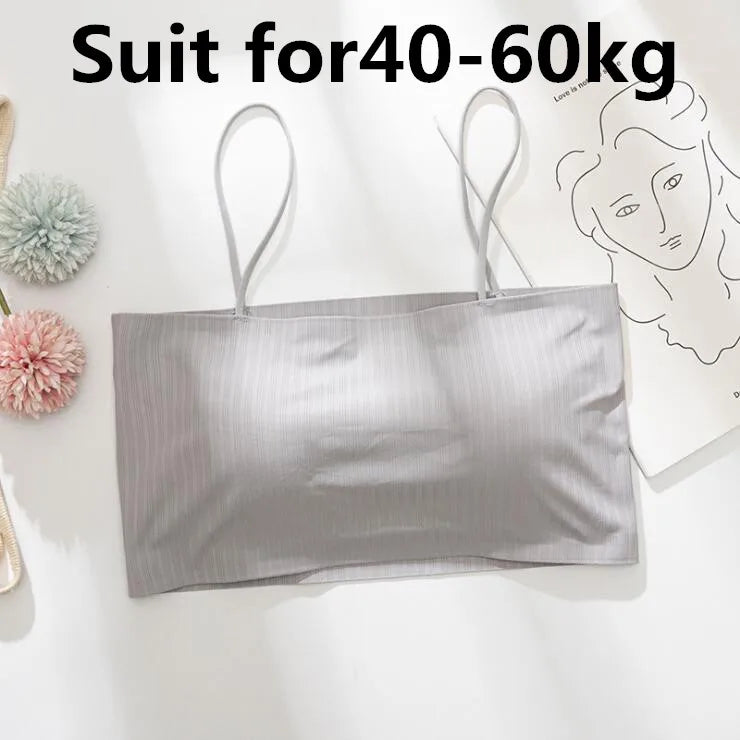 Women Sling Tube Top Sexy Bra Top Breathable Chest Pad Wearing Underwear strapless blouse tube top bandeau top 2020
