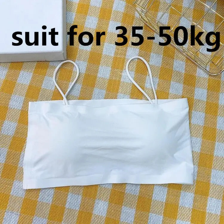 Women Sling Tube Top Sexy Bra Top Breathable Chest Pad Wearing Underwear strapless blouse tube top bandeau top 2020