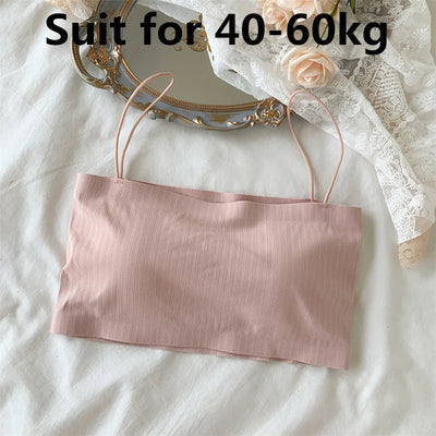 Women Sling Tube Top Sexy Bra Top Breathable Chest Pad Wearing Underwear strapless blouse tube top bandeau top 2020