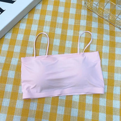 Women Sling Tube Top Sexy Bra Top Breathable Chest Pad Wearing Underwear strapless blouse tube top bandeau top 2020