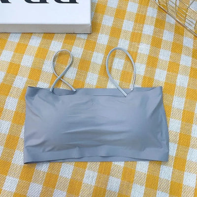 Women Sling Tube Top Sexy Bra Top Breathable Chest Pad Wearing Underwear strapless blouse tube top bandeau top 2020