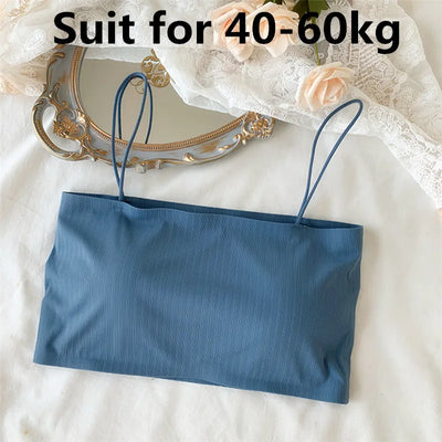 Women Sling Tube Top Sexy Bra Top Breathable Chest Pad Wearing Underwear strapless blouse tube top bandeau top 2020