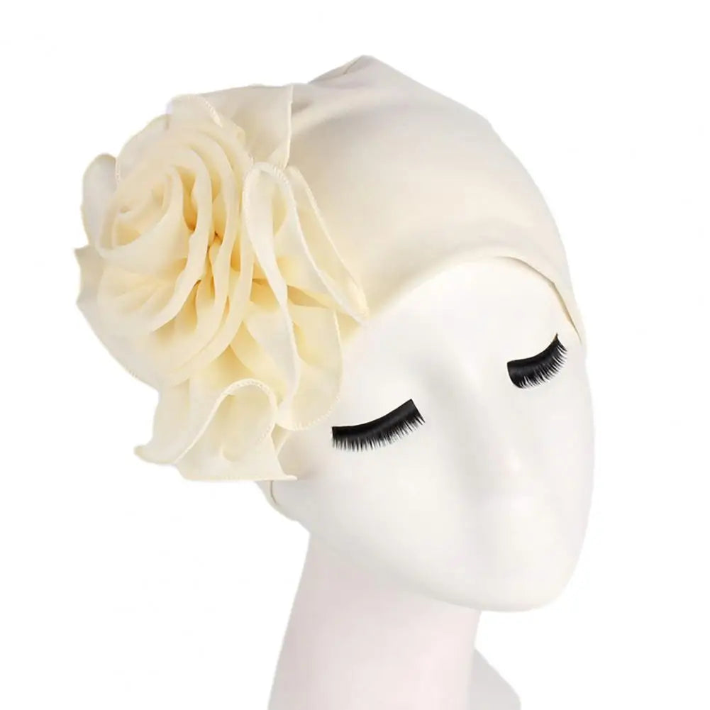 Casual Hat  Delicate Workmanship Lightweight Ladies Cap  Women Dome Turban Cap