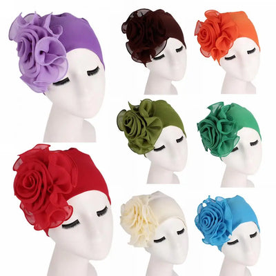 Casual Hat  Delicate Workmanship Lightweight Ladies Cap  Women Dome Turban Cap