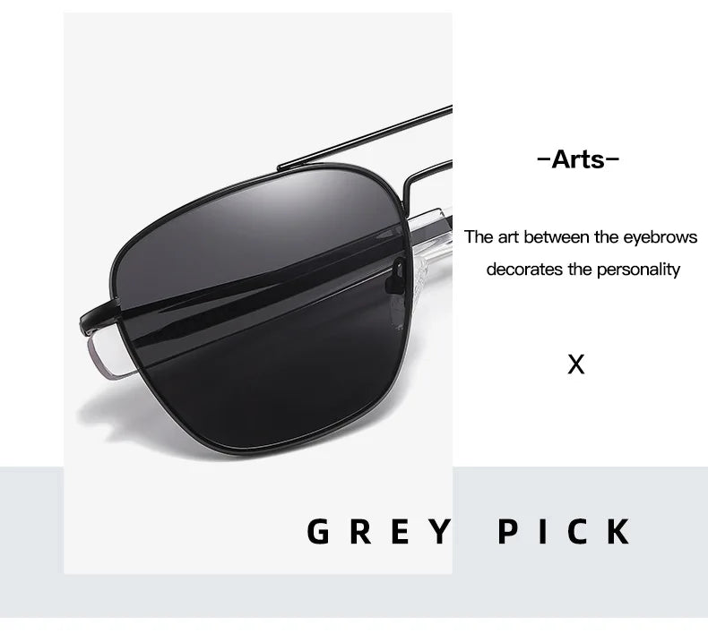 Classic Polarized Design Sunglasses Men 2024 Vintage Pilot Driving Sun Glasses Anti-Glare Sunglass Men gafas de sol hombre