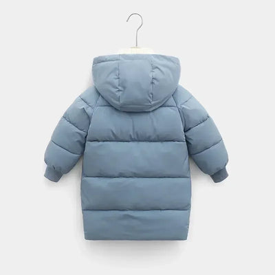 Children Down Outerwear Winter Kids Clothes Boys Girls Cotton-Padded Parka Coats Thicken Warm Long Jackets