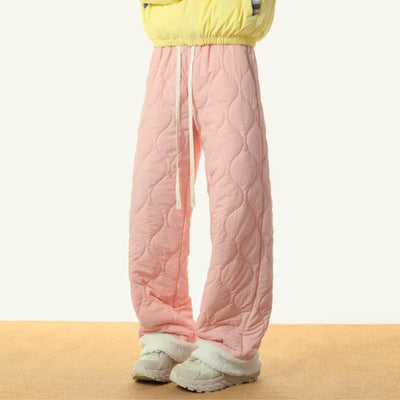 2024 Winter Sweatwear Men Plush Thick Fleece Sweatpant Lambswool Thermal Trousers Casual Pants Windproof Warm Cotton Pants