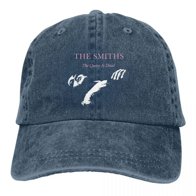Casual The Queen Is Dead The Smiths Band Baseball Caps Unisex Distressed Denim Headwear Outdoor Running Golf Hats Cap